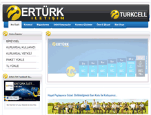 Tablet Screenshot of erturkiletisim.com